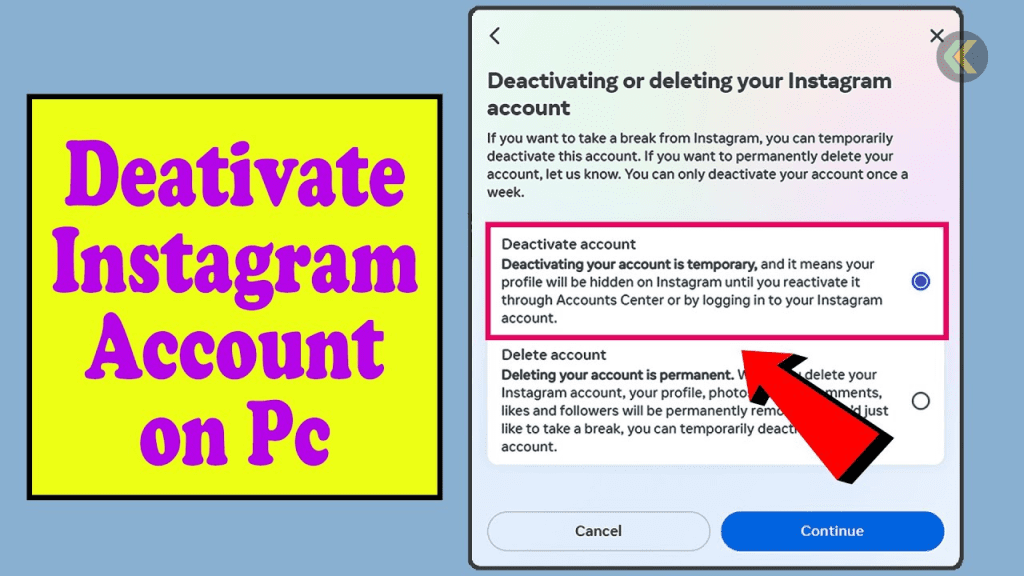 Deactivate Instagram Account