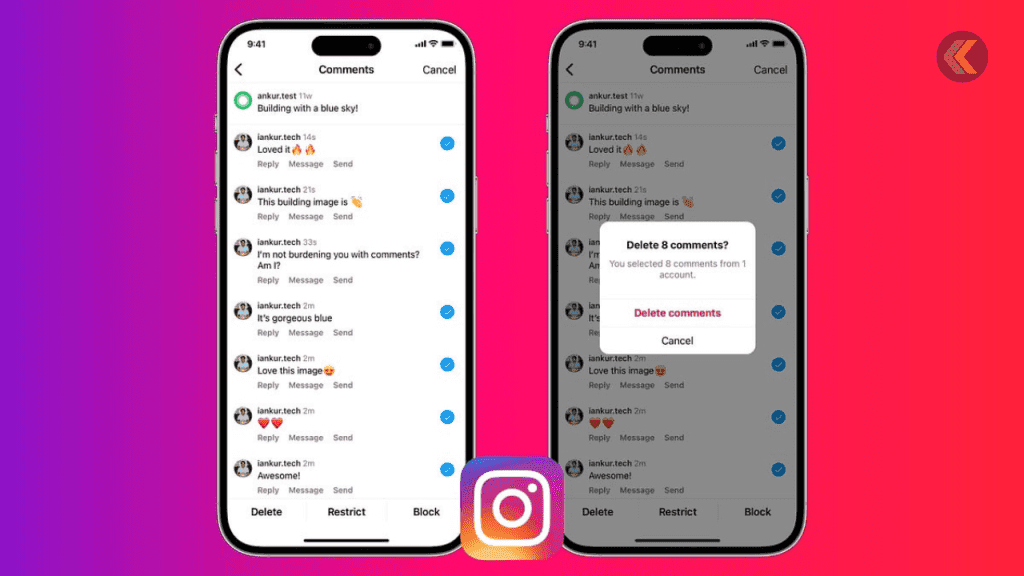 Delete Instagram Comments