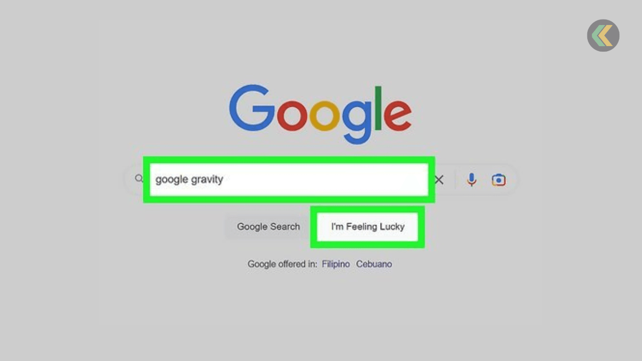  Google Gravity Trick