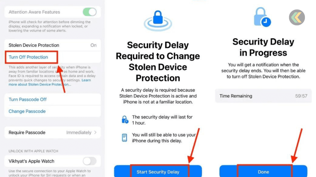 Stolen Device Protection on iPhone